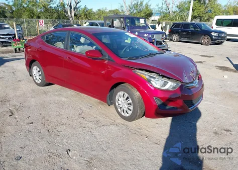 2016 Hyundai Elantra Se z USA, uszkodzony, nr VIN 5NPDH4AE1GH788621